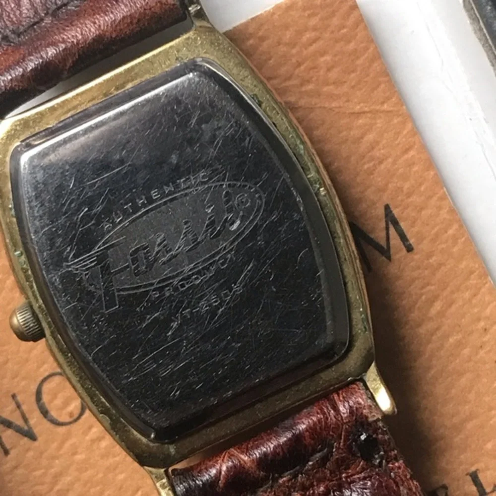 Vintage 1995 Fossil Watch Art Deco VT- 2505
